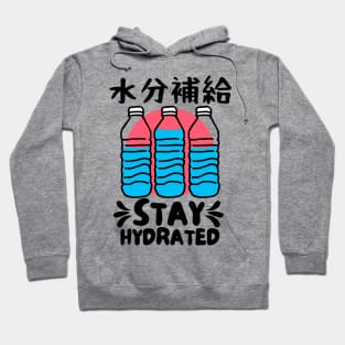 Stay Hydrated Japanese Water Bottles Vintage Design Hoodie